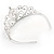 Bridal/ Wedding/ Prom Rhodium Plated Clear Crystal '18' Princess Classic Tiara - view 5