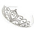 Bridal/ Wedding/ Prom Rhodium Plated Clear Crystal '21' Princess Classic Tiara - view 8