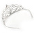 Bridal/ Wedding/ Prom Rhodium Plated Clear Crystal '21' Princess Classic Tiara - view 5