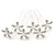 Bridal/ Wedding/ Prom/ Party Set Of 6 Rhodium Plated Crystal Daisy Flower Hair Pins - view 2