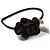 Thin Black With Side Silk & Feather Rose Flower Alice/ Hair Band/ HeadBand - view 6