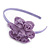 Lavender Fabric Flower Flex HeadBand - view 4