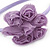 Lavender Fabric Flower Flex HeadBand - view 3