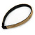 Gold/ Black Glitter Fabric Flex HeadBand - view 7