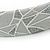 Light Grey/ Glitter Geometric Pattern Fabric Flex HeadBand - view 2