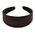 Wide Brown Textured Suede Style Alice/ Hair Band/ HeadBand - view 4