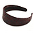 Wide Brown Textured Suede Style Alice/ Hair Band/ HeadBand - view 5