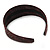 Wide Brown Textured Suede Style Alice/ Hair Band/ HeadBand - view 6