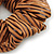 Light Brown With Chocolate Stripes Hair Scrunchie - view 4