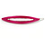 Oval Deep Pink Acrylic Hair Slide - 90mm Across - view 7