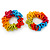 Multicoloured Hair Elastics Set of 2 - view 6