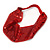 Retro/ Disco Hot Red Sequin Wide Elastic Headband/ Headwrap - view 4