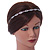 Bridal/ Wedding/ Prom Rhodium Plated Clear/ Purple Crystal Tiara Headband - view 2