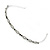 Bridal/ Wedding/ Prom Rhodium Plated Black/ Clear Crystal Tiara Headband - view 6
