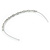 Bridal/ Wedding/ Prom Rhodium Plated Black/ Clear Crystal Tiara Headband - view 5