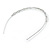 Bridal/ Wedding/ Prom Rhodium Plated Clear Crystal Tiara Headband - view 5
