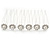 Bridal/ Wedding/ Prom/ Party Set Of 6 Rhodium Plated Crystal Simulated Pearl Flower Hair Pins - view 10