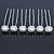 Bridal/ Wedding/ Prom/ Party Set Of 6 Rhodium Plated Crystal Simulated Pearl Flower Hair Pins - view 7