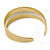 Wide Gold Textured Silk Fabric Alice/ Hair Band/ HeadBand - view 4