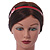 Red/ White Acrylic Alice/ Hair Band/ HeadBand with Crystal Butterfly - view 5