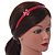 Red/ White Acrylic Alice/ Hair Band/ HeadBand with Crystal Butterfly - view 2