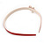 Red/ White Acrylic Alice/ Hair Band/ HeadBand with Crystal Butterfly - view 4