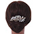 Oversized Bridal/ Wedding/ Prom/ Party Antique Gold Crystal, Pearl Floral Hair Comb - 100mm - view 2
