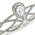 Bridal/ Wedding/ Prom Rhodium Plated CZ, Clear Crystal 'Regal' Classic Tiara - view 3