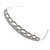 Bridal/ Wedding/ Prom Rhodium Plated Clear Crystal Braided Tiara Headband - view 4