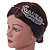 Bridal/ Wedding/ Prom Rhodium Plated Clear Crystal Feather Tiara Headband - view 3