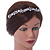 Bridal/ Wedding/ Prom Rhodium Plated Clear Crystal, CZ Floral Tiara Headband - view 2