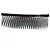 Black Acrylic With AB/ Ruby Red Crystal Accent Hair Comb - 10cm - view 5