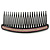 Black Acrylic With Clear and Purple Crystal Accent Hair Comb - 11cm - view 6