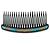 Black Acrylic With Clear and Light Blue Crystal Accent Hair Comb - 11cm - view 6