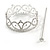 Statement Full Round Clear Crystal Queen Crown Rhinestone Bridal Tiara Pageant Prom Wedding Hair Jewellery - view 3