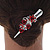 Medium Red Crystal, Rose Floral Hair Beak Clip/ Concord/ Alligator Clip In Silver Tone - 75mm L - view 3
