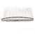 Bridal/ Wedding/ Prom/ Party Silver Plated Clear Crystal, White Faux Pearl Hair Comb - 80mm - view 4