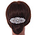 Bridal/ Wedding/ Prom/ Party Art Deco Style Rose Gold Tone Austrian Crystal Hair Comb - 90mm W - view 2