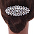 Bridal/ Wedding/ Prom/ Party Art Deco Style Rose Gold Tone Austrian Crystal Hair Comb - 90mm W - view 3