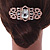 Bridal/ Wedding/ Prom/ Party Art Deco Style Rose Gold Tone Tone Austrian Crystal Hair Comb - 80mm W - view 3