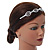 Fancy Geometric Pattern Clear Crystal Elastic Hair Band/ Elastic Band/ Headband - 50cm L (not stretched) - view 4