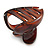 Medium Butterfly Brown Acrylic Hair Claw - 50mm Width - view 7