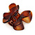 Medium Butterfly Brown Acrylic Hair Claw - 60mm Width - view 9