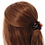 Small Flower Brown Acrylic Hair Claw - 40mm Width - view 2