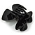 Small Butterfly Black Acrylic Hair Claw - 45mm Width - view 5