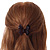 Small Butterfly Brown Acrylic Hair Claw - 45mm Width - view 2
