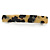 Medium Animal Print Acrylic Barrette Hair Clip Grip (Nude/ Dark Brown) - 85mm Across - view 6