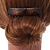Snake Print Polished Acrylic Hair Comb (Brown/ Beige) - 75mm - view 5