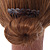Snake Print Acrylic Hair Comb - 75mm - view 3