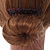 Classic Brown Acrylic Hair Comb - 75mm - view 3